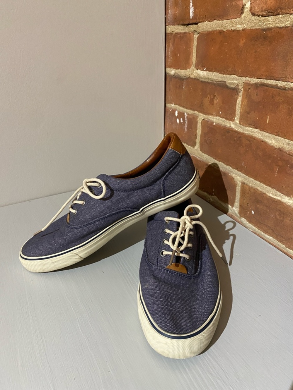 G.H. Bass & Co. Navy Canvas Sneakers